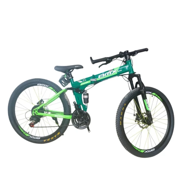 Velosiped BMX 26 GTR-102 yaşıl, qatlanan