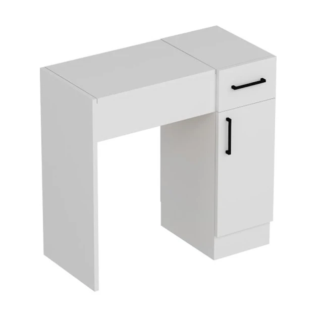 Туалетный столик Art Mebel, ламинат, 120х80х40 см, белый Туалетный столик Art Mebel, ламинат, 120х80х40 см, белый