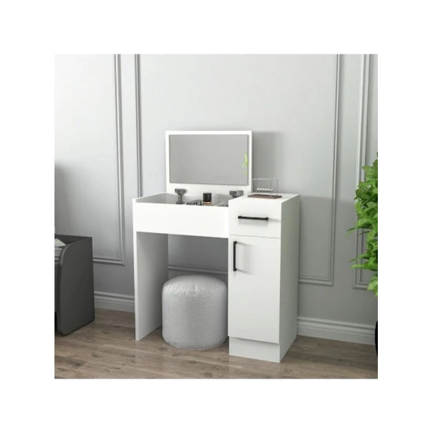 Туалетный столик Art Mebel, ламинат, 120х80х40 см, белый Туалетный столик Art Mebel, ламинат, 120х80х40 см, белый