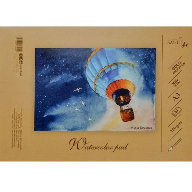 Альбом для рисования SM-LT, 200 г/м², A3, 20 листов, товар в ассортименте Альбом для рисования SM-LT, 200 г/м², A3, 20 листов, товар в ассортименте