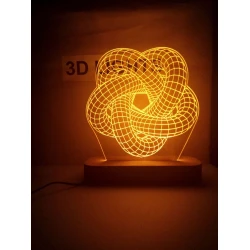 3D-ночник tkn02, 20x14 см, оранжевый