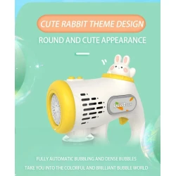 Устройство для мыльных пузырей Cute Rabbit 658-5, белое Устройство для мыльных пузырей Cute Rabbit 658-5, белое