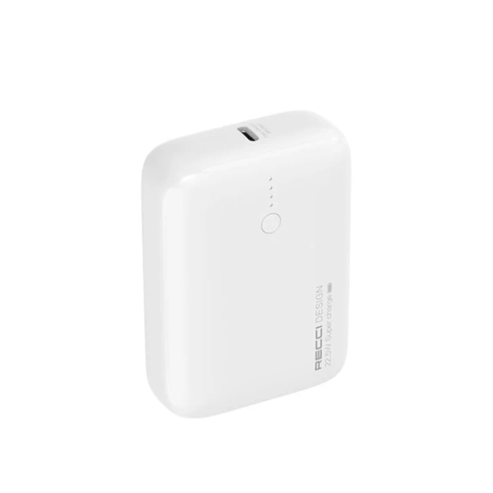 Внешний аккумулятор Recci RPB-P32 Mini Power Bank 10000 mAh, белый