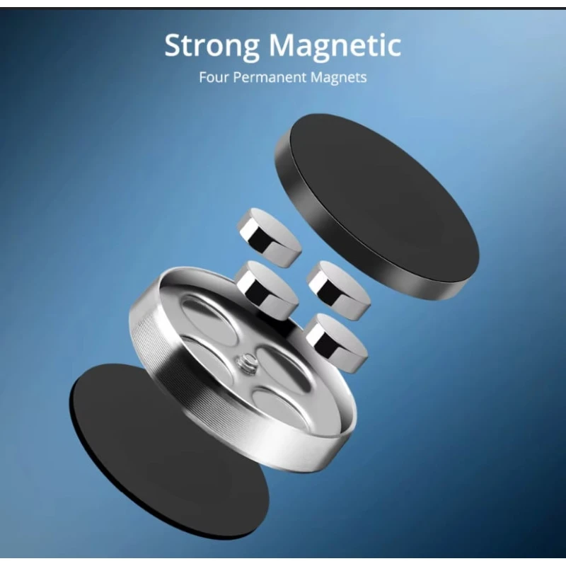 Avtomobil üçün maqnitli telefon tutacağı, qara