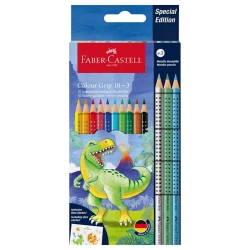 Набор карандашей Faber-Castell Color Grip Dino 201545, 13 шт