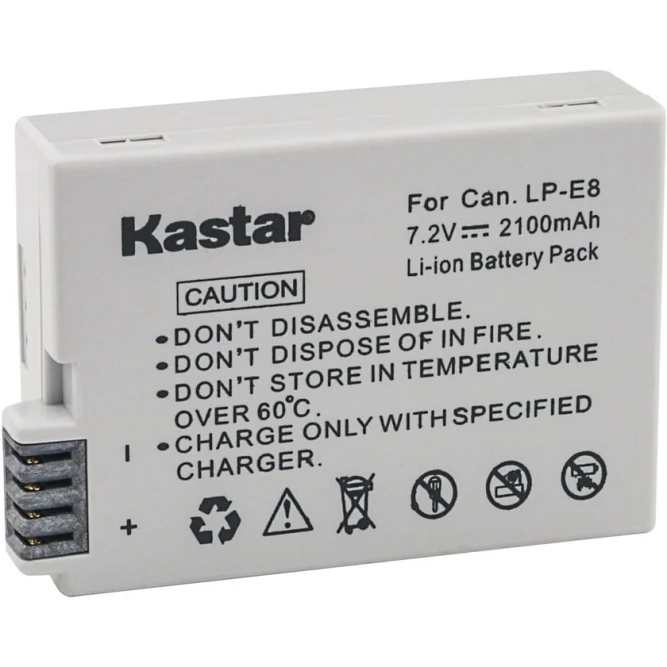 Аккумулятор для фотоаппарата Kastar LP-E8 B00RHHJLK4 Аккумулятор для фотоаппарата Kastar LP-E8 B00RHHJLK4