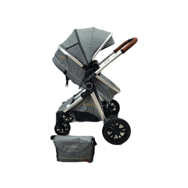 Детская коляска Kidilo V91, серая