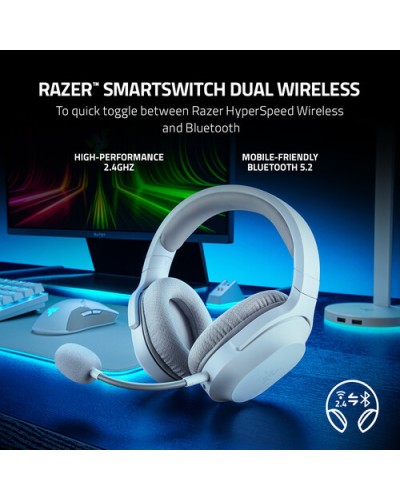 Qulaqlıq-qarnitur Razer Headset Barracuda X 2022 BT/WL Mercury