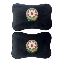 Yastıq avtomobil üçün avto676 Gerb, 28x20 sm, qara