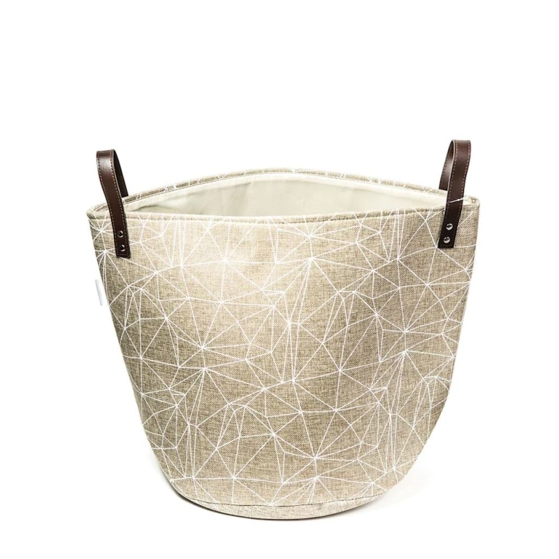 Корзина для хранения Hom-me 100472, 38x40 см, полиэстер, бежевая