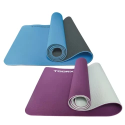Мат для фитнеса и йоги Toorx MAT-183, 183x60 см, синий