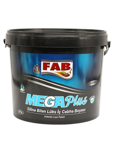 İç cəbhə boyası Fab boya Mega Plus, ağ, 25 kq
