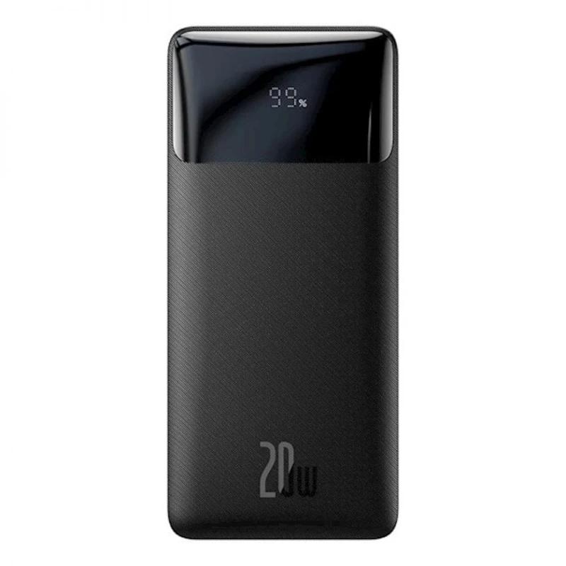 Внешний аккумулятор Baseus Bipow Digital Display Power bank 20000mAh, Черный