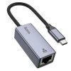 Şəbəkə adapteriHoco USB-C/Type-C to RJ45 Boz