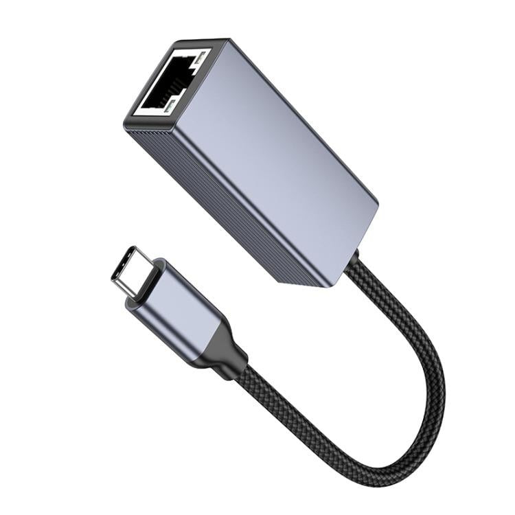 Şəbəkə adapteriHoco USB-C/Type-C to RJ45 Boz