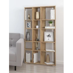 Stellaj 3563_StellajMpolDubVotan, 149.6x75x20.4 sm, LDSP, qəhvəyi