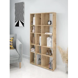 Stellaj 3563_StellajMpolDubVotan, 149.6x75x20.4 sm, LDSP, qəhvəyi