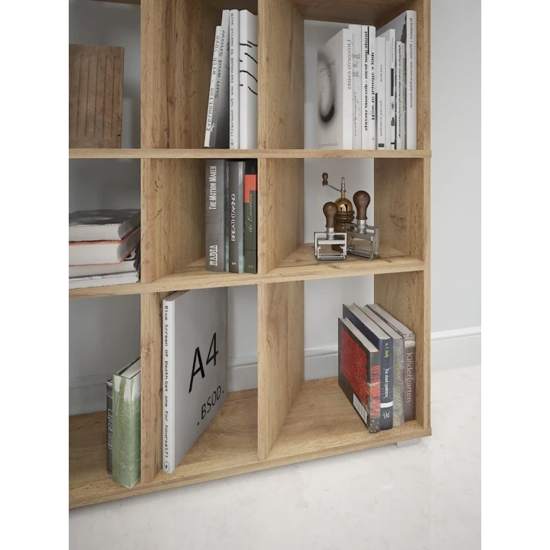 Stellaj 3563_StellajMpolDubVotan, 149.6x75x20.4 sm, LDSP, qəhvəyi