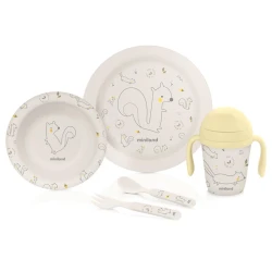 Uşaqlar üçün qab-qacaq dəsti Miniland Naturmeal Chip, 5 əd