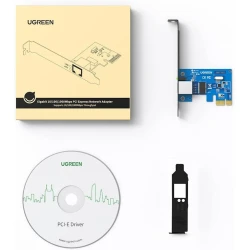Контроллер расширения Ugreen Gigabit 10/100/1000Mbps PCI Express Network Adapter (US230 - 30771) Контроллер расширения Ugreen Gigabit 10/100/1000Mbps PCI Express Network Adapter (US230 - 30771)