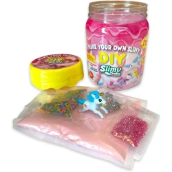 Слайм Slimy DIY с игрушкой, розовый, 500 г