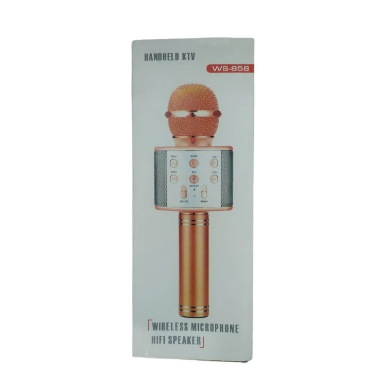 Беспроводной микрофон WS-858 Wireless Hifi Speaker Pink Беспроводной микрофон WS-858 Wireless Hifi Speaker Pink