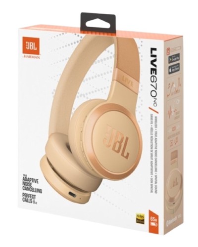 Simsiz qulaqlıqlar JBL LIVE 670NC Sandstone (JBLLIVE670NCSAT)