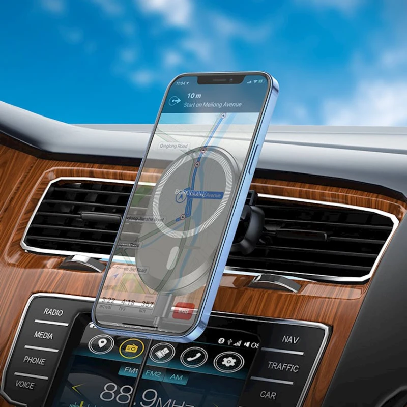 Автомобильный держатель для телефона Borofone BH201 Black