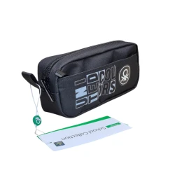 Пенал United Colours of Benetton Over-Q_Pencilcase_9, нейлон, черный, 20x9 см Пенал United Colours of Benetton Over-Q_Pencilcase_9, нейлон, черный, 20x9 см