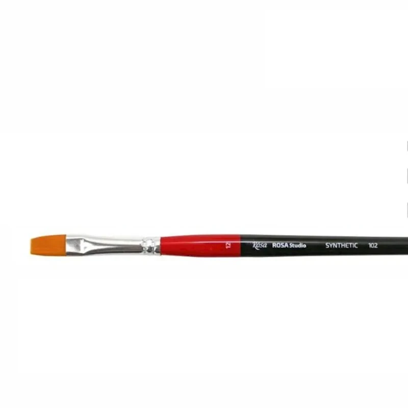 Кисть плоская Rosa Studio 102, №12, синтетика