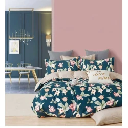 Yataq dəsti Zarina Home SHA-00003265, avro, rəngbərəng, ranfors, yorğan üzü 200x230 sm, mələfə 250x250 sm, yastıq üzü 50х70 sm/2 əd