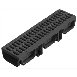 Дренажный канал LuxWares, 130x95x500 мм, пластик, черный Дренажный канал LuxWares, 130x95x500 мм, пластик, черный