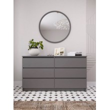 Komod, 77x138.4x40.4 sm, LDSP, boz