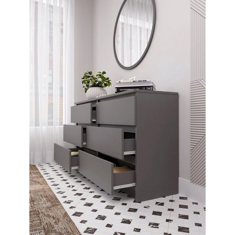 Komod, 77x138.4x40.4 sm, LDSP, boz