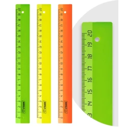 Линейка Стамм Neon LS11, пластик, 20 см, товар в ассортименте