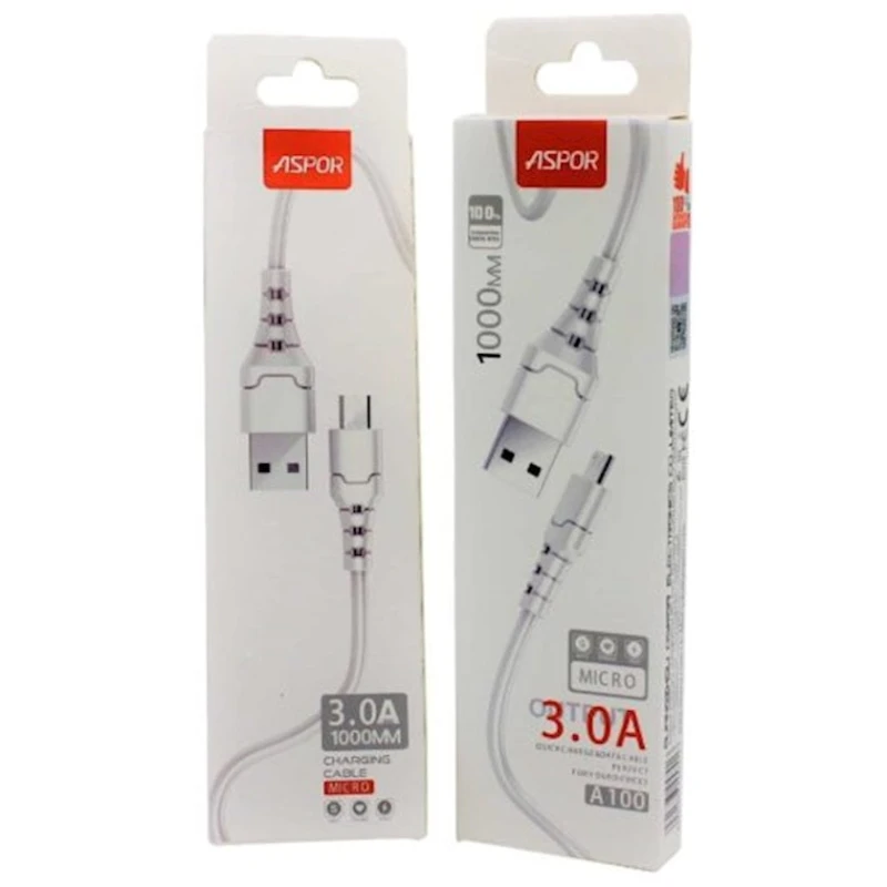 Kabel Aspor USB 2.0 - microUSB, ağ Kabel Aspor USB 2.0 - microUSB, ağ