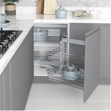 Rəf altı altlıq Starax S-3001-C, 45 sm, 860-965x530x530 mm, sol, gümüşü