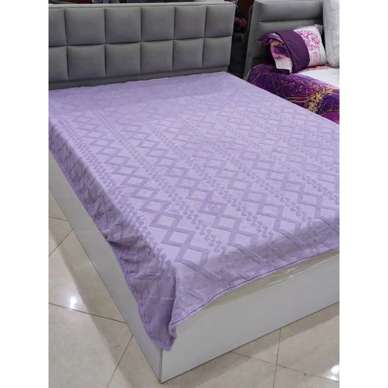 Плед Sahara SHA-00001639, двуспальный, велюр, фиолетовый, 160x220 см Плед Sahara SHA-00001639, двуспальный, велюр, фиолетовый, 160x220 см