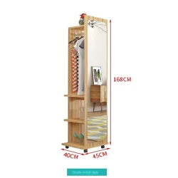 Вешалка с полками, ЛДСП, сонома, 168x40x54 см Вешалка с полками, ЛДСП, сонома, 168x40x54 см