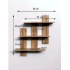 Настенная полка Art Mebel 180, ламинат, 80х80х15 см, коричневая Настенная полка Art Mebel 180, ламинат, 80х80х15 см, коричневая