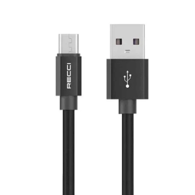 Кабель Micro USB Recci RTC-N17M, 1.5 м, черный