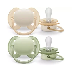 Набор пустышек Philips AVENT Ultra soft neutral SCF091/05, 0+ мес