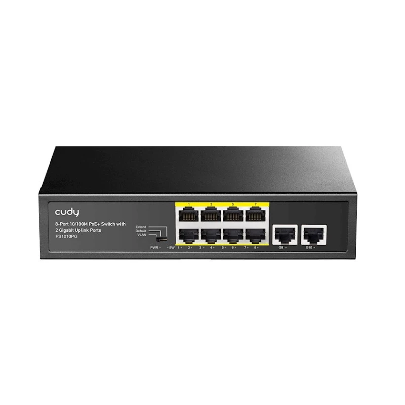 Коммутатор Cudy FS1010PG 8-Port PoE+ Switch with 2 Uplink Ports