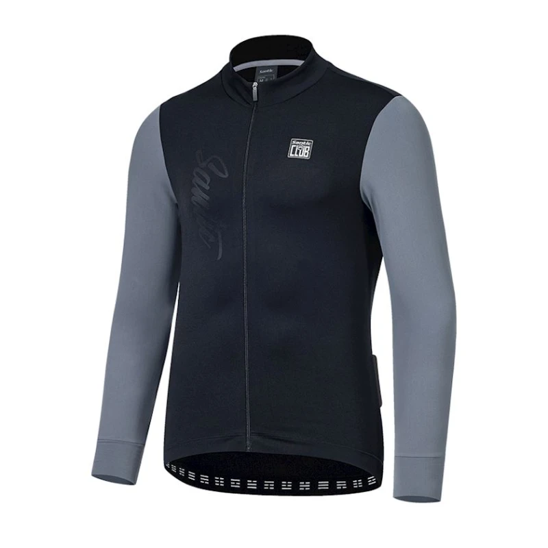 Велоджерси мужская Santic WM3C01157H, черная/серая, полиэстер/спандекс, размер M