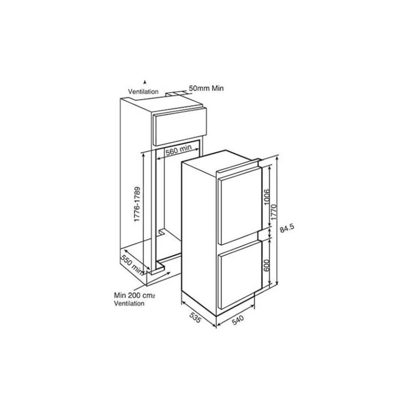 Soyuducu Teka RTF 15810 SS Soyuducu Teka RTF 15810 SS