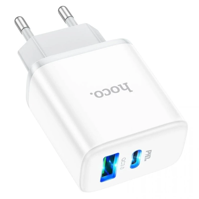 Сетевое зарядное устройство Hoco C105A Power Adaptor 20W, Белый