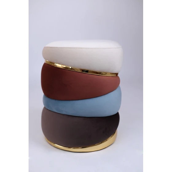 Blok Rəngli Qızılı detallarlı Pufik Blok Rəngli Qızılı detallarlı Pufik