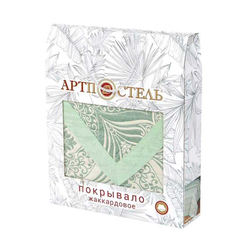 Örtük Артпостель Сады Востока, 180x235 sm, bir yarım, jakkard/pambıq, yaşıl