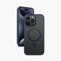 Чехол Keephone Mago Pro Matte MagSafe для Apple iPhone 15 Pro Max, Синий