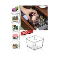 Orqanayzer Soft Chef scp-15, 7.5х15х5.5 sm, plastik, şəffaf